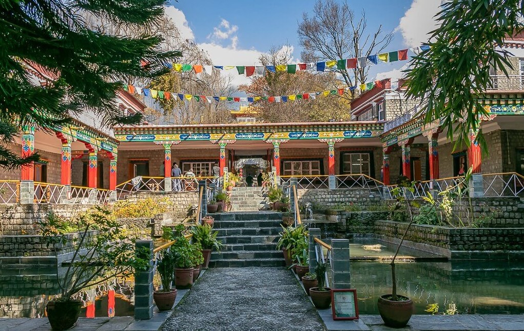 Norbulingka Institute gardens and guesthouses